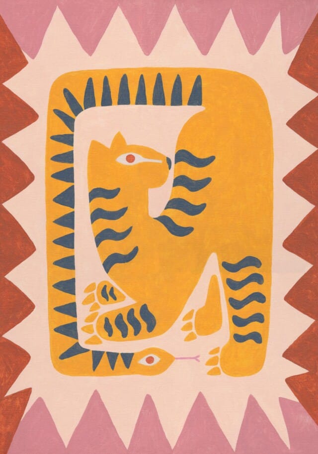 Eye of the Tiger art print for affordable wall art