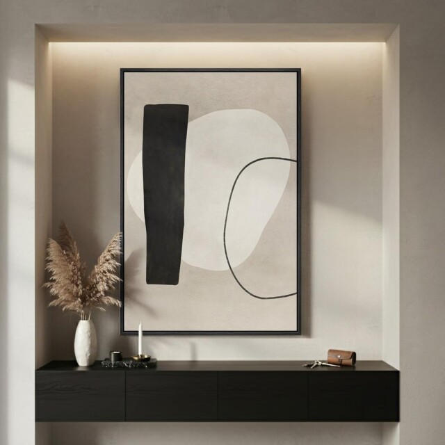 Minimalist Abstract Block for affordable wall art