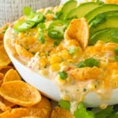 Hot Corn Dip Recipe close up