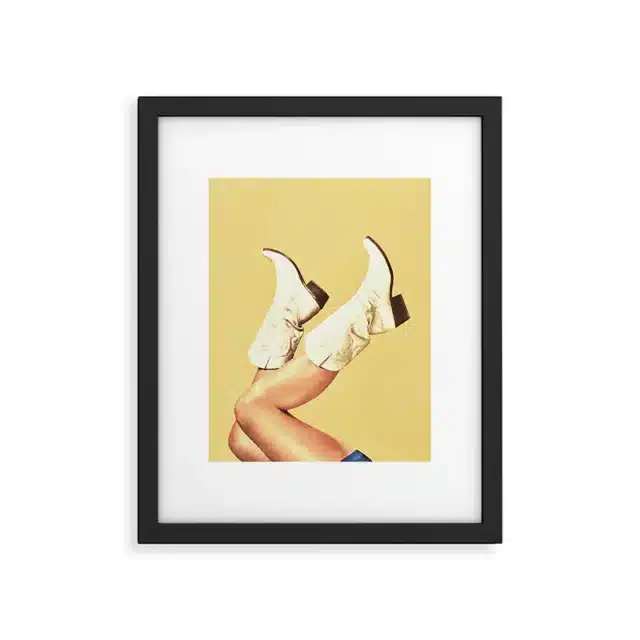 These Boots - Yellow II Art Print By- Vertigo Artography